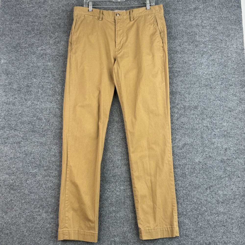 Polo Ralph Lauren Bedford Chino Pants Mens 34x34 Khaki Brown Stretch Straight